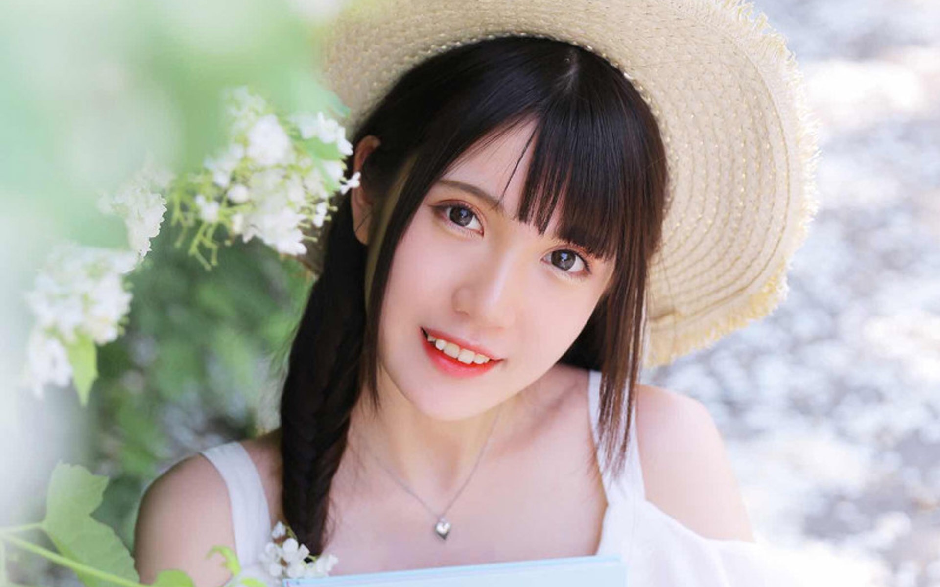 明媚的森系女孩