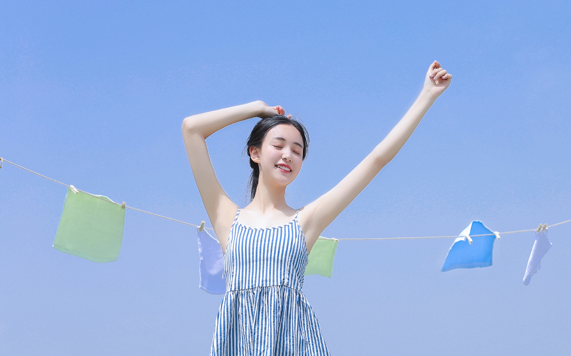 活力清新户外美少女写真