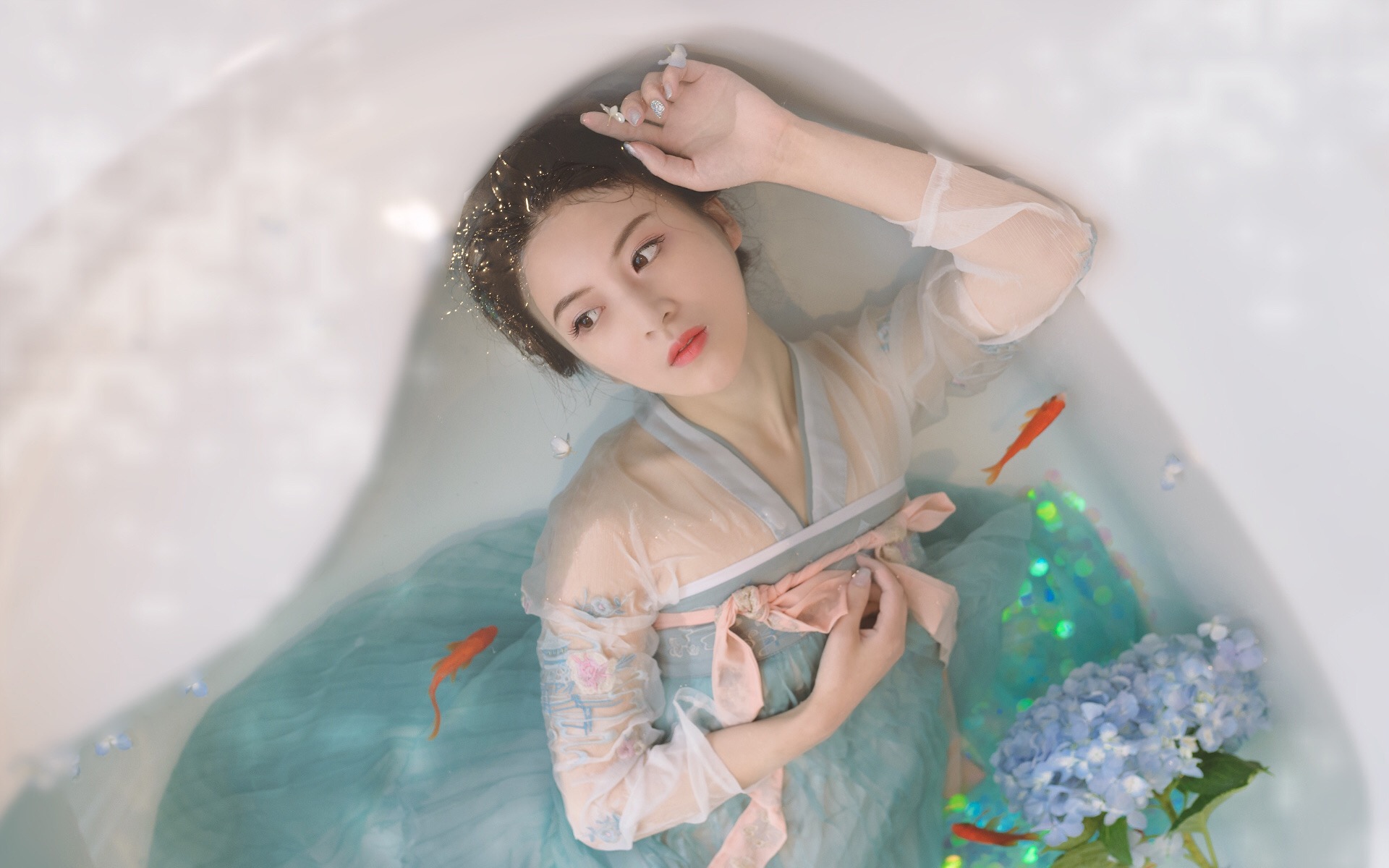 唯美清纯的古装少女