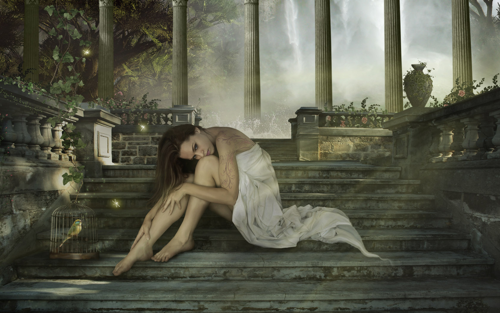 古色城堡 气质美女