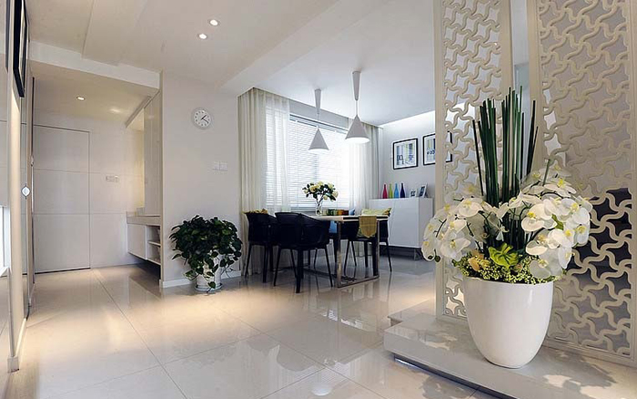 现代简约时尚餐厅隔断