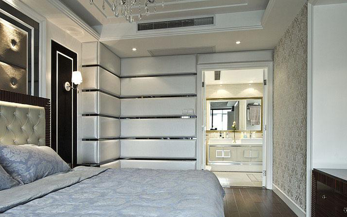 银色奢华新古典跃层大户型