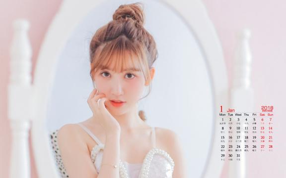 2018年1月芭蕾美女日历