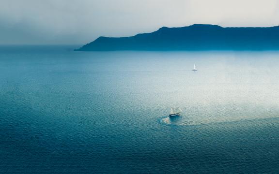 当海和天连成一线