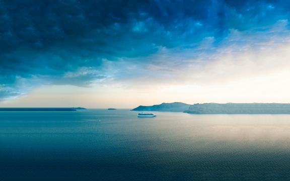 当海和天连成一线