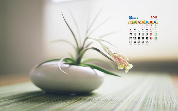 2017年6月小清新日历