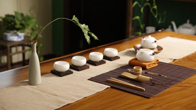 精美的茶具唯美图片