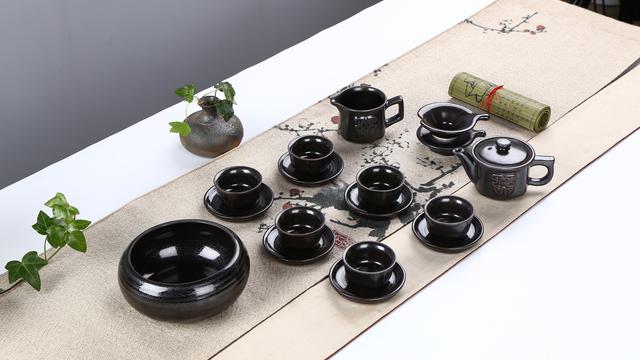 建盏天目釉茶具