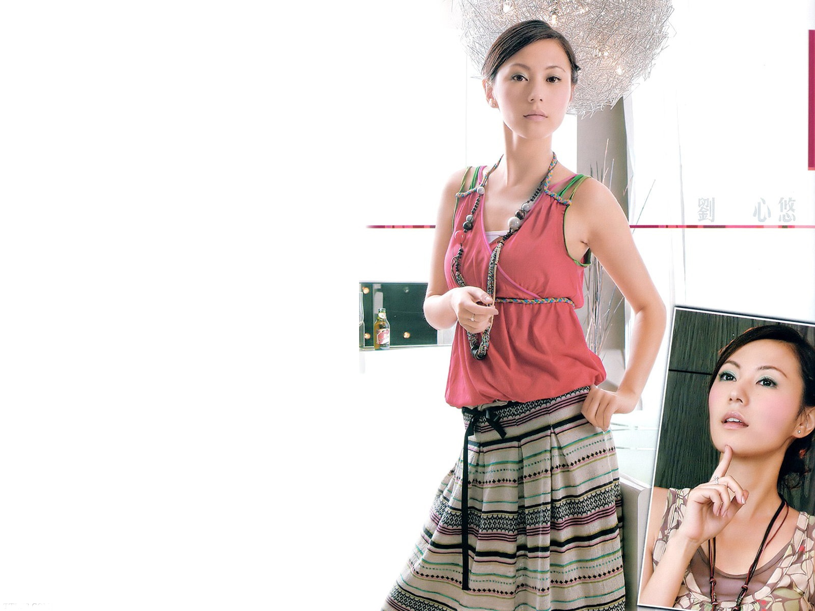 壁纸,高清,宽屏,台湾美女,美女,刘心悠