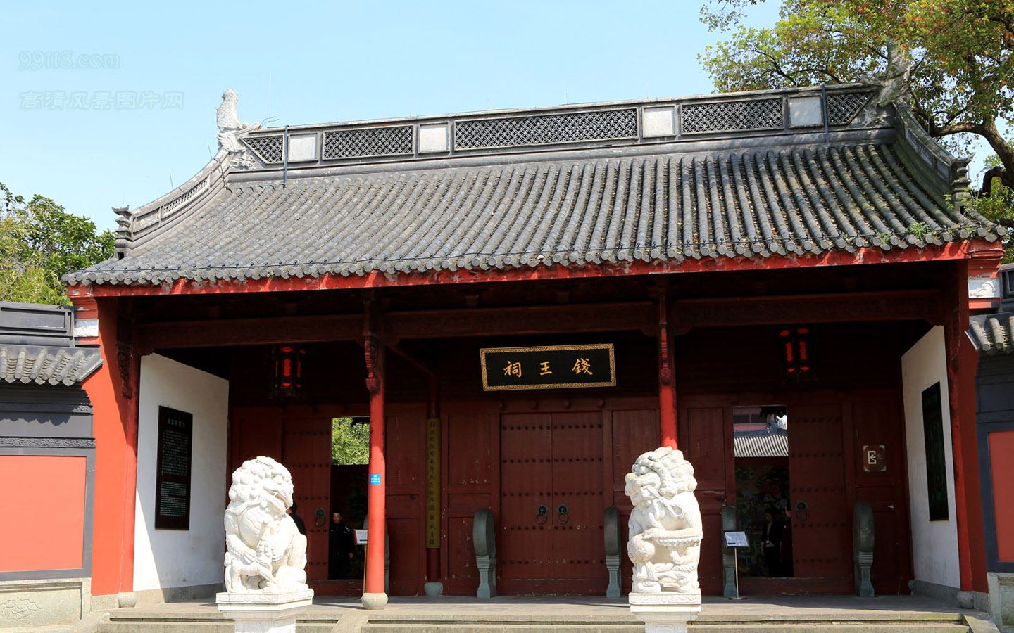 壁纸,高清,宽屏,钱王祠