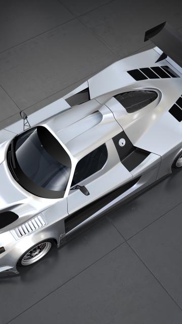 银白色的概念车