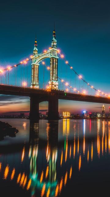 黑龙江——松花江夜景