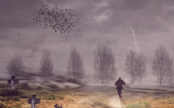 一个人孤独凄凉的背影