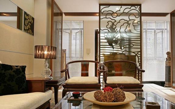 复古典雅客厅隔断