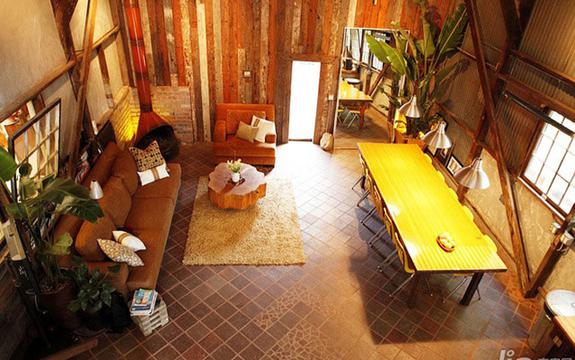 美式乡村风跃层小木屋