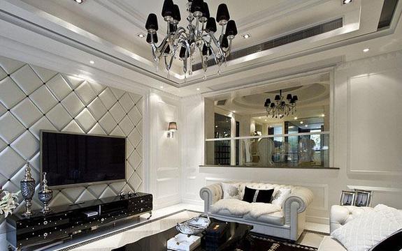 银色奢华新古典跃层大户型